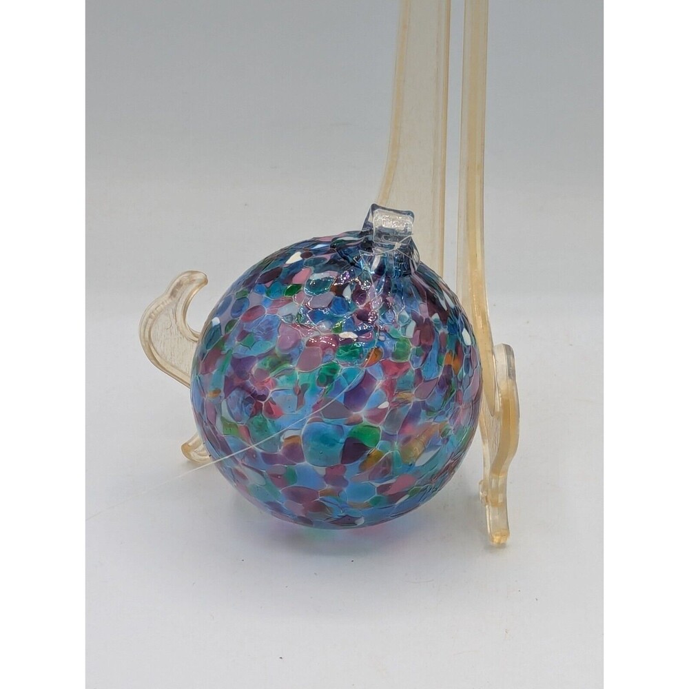 Kitras Art Glass - 4" Calico Ball